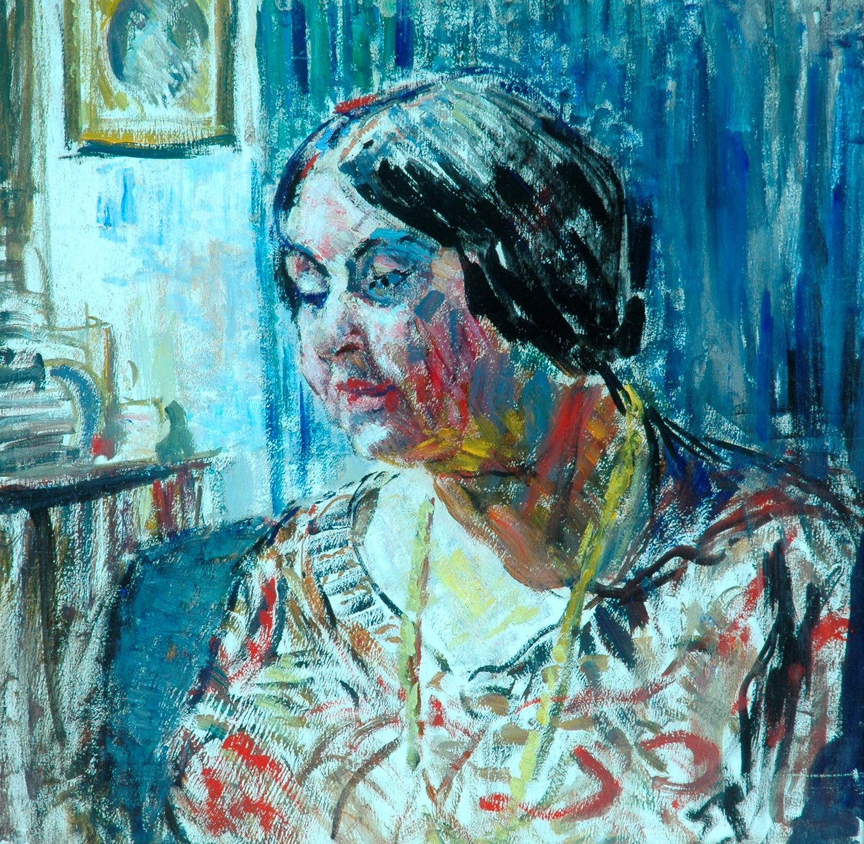 Studie oleje paní M. Fisher Prout na palubě od Louise Pickard