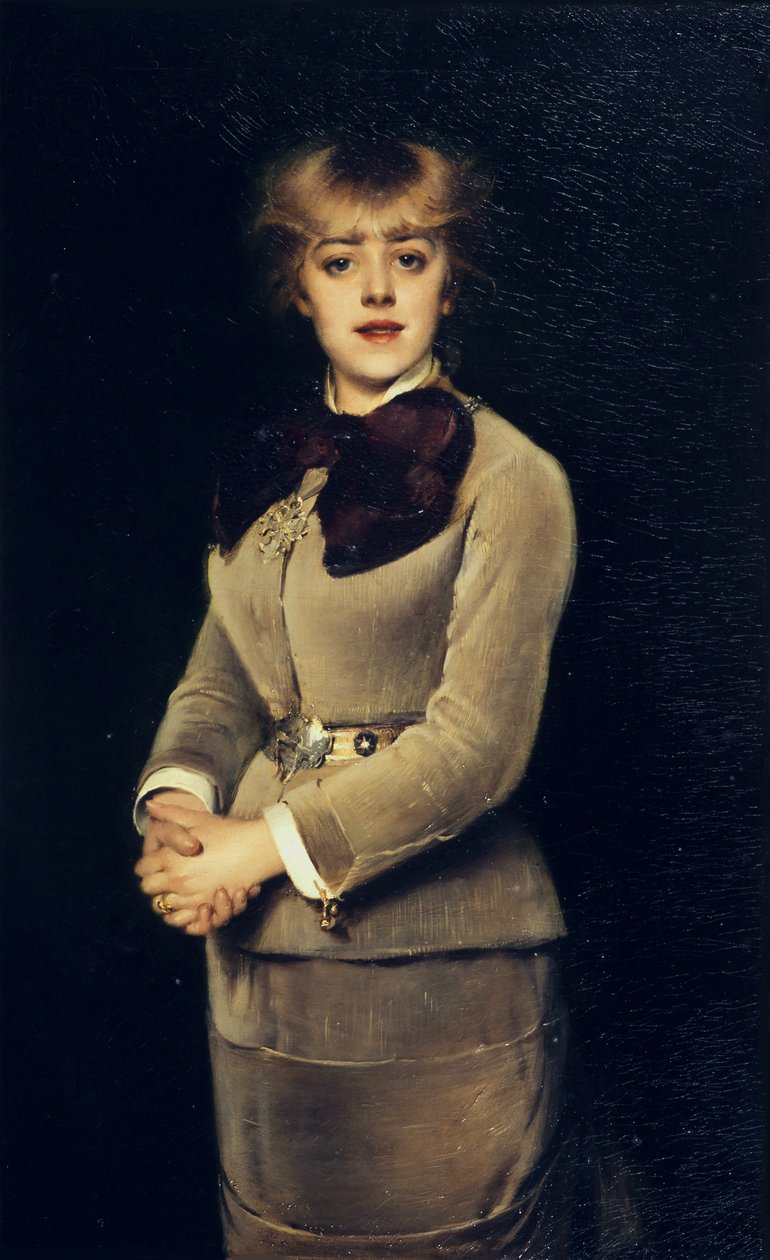 Portrét herečky Jeanne Samary, 1879. od Louise Abbéma