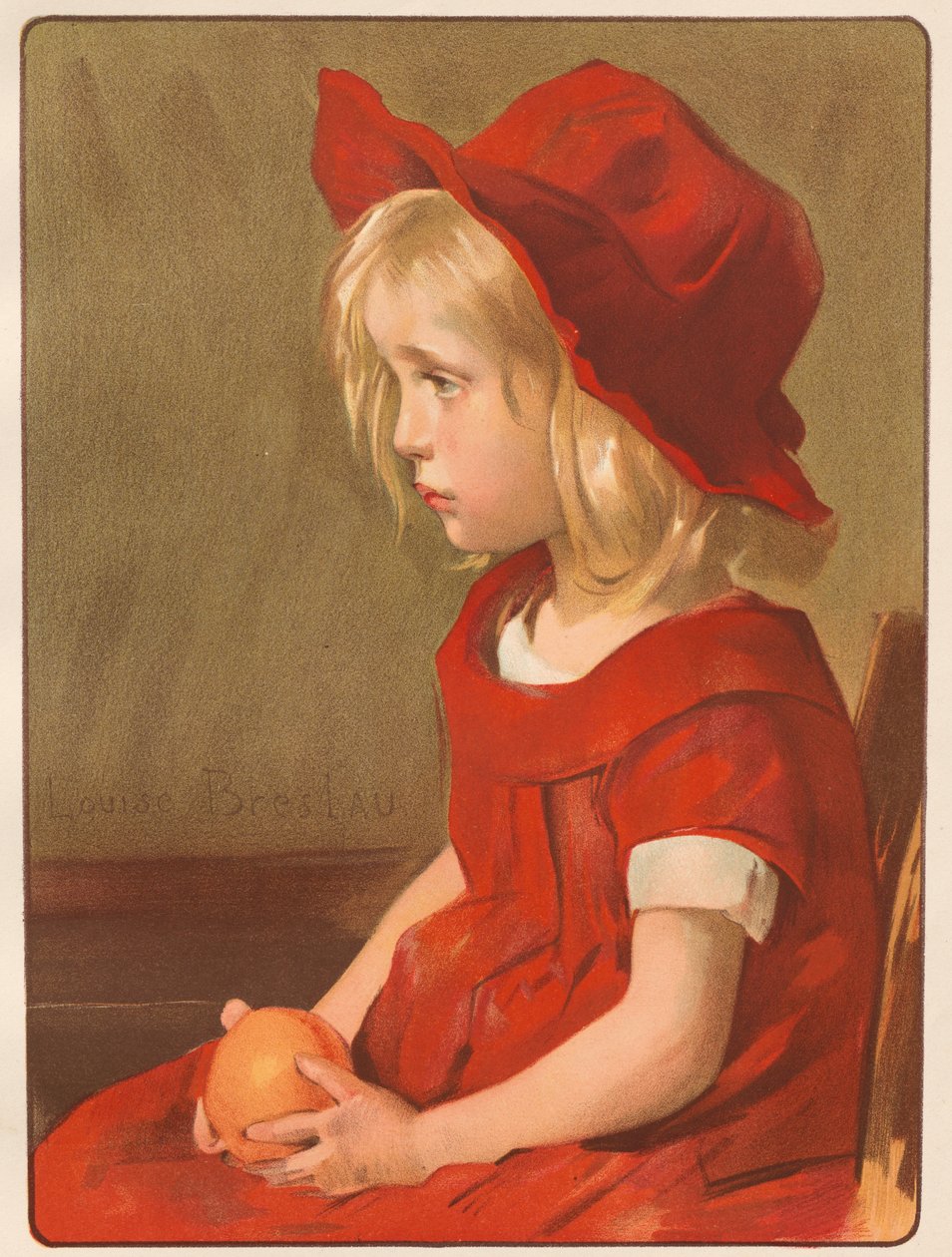 Dívka s pomerančem, 1899. od Louise Breslau