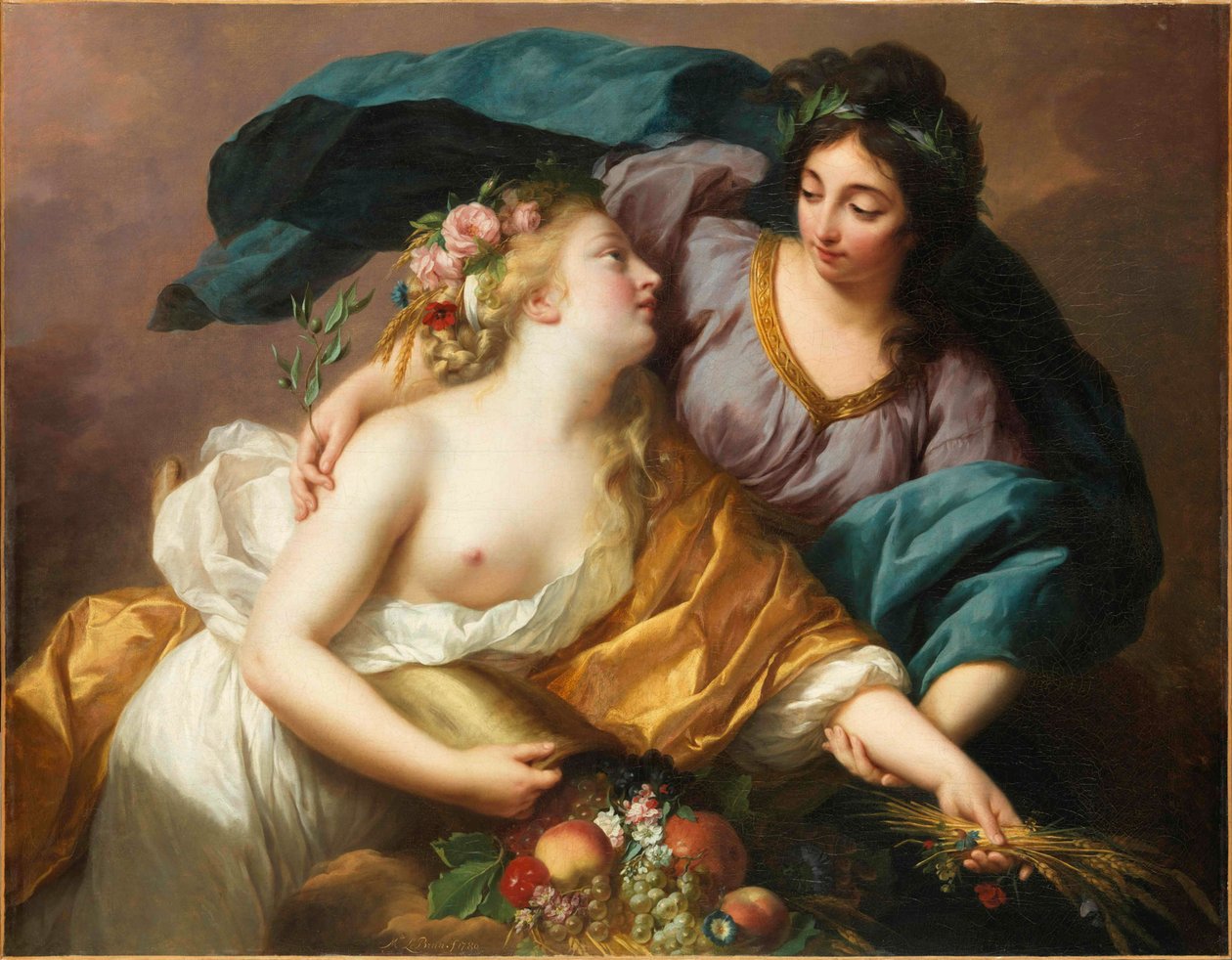 Mír přináší zpět hojnost Mír přináší zpět hojnost, 1780. od Elisabeth Louise Vigee Lebrun