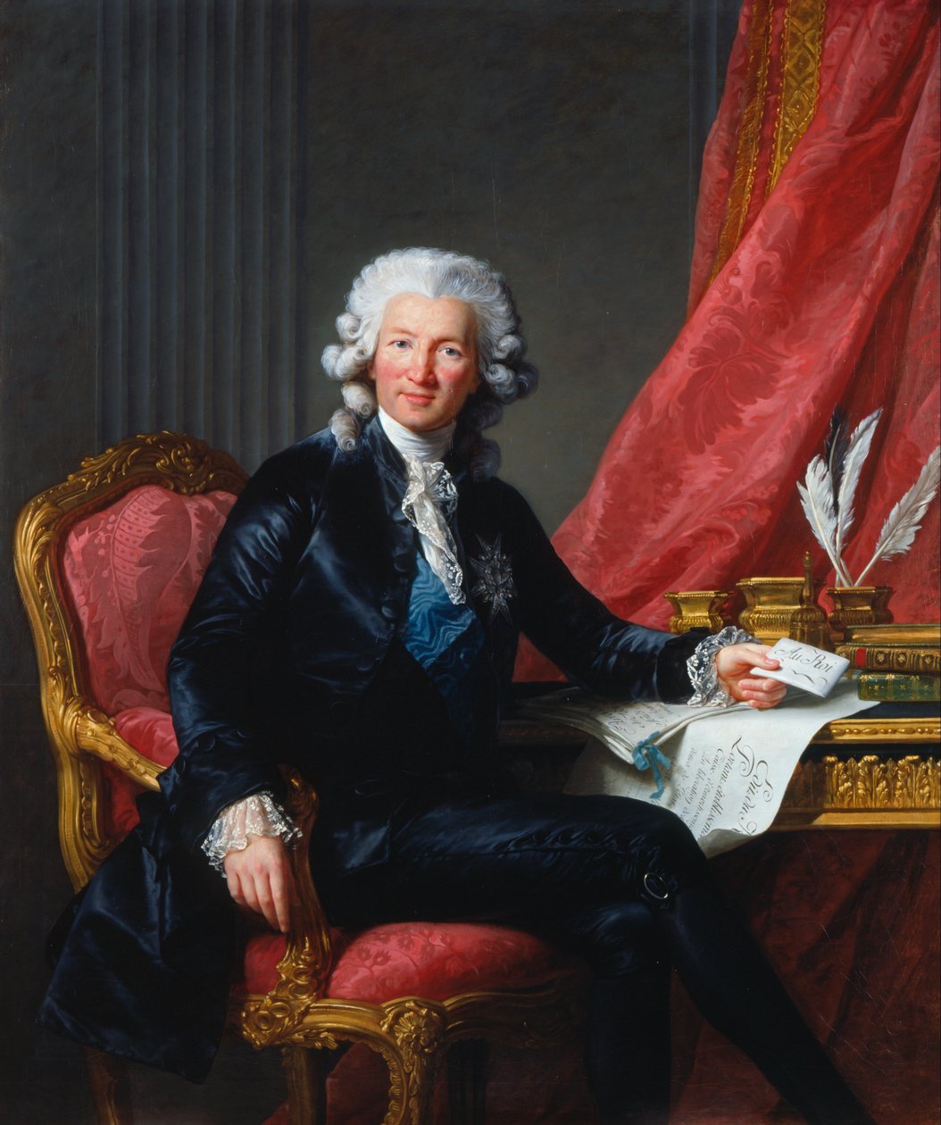 Portrét Charlese-Alexandre de Calonne (1734-1802) od Elisabeth Louise Vigee Lebrun