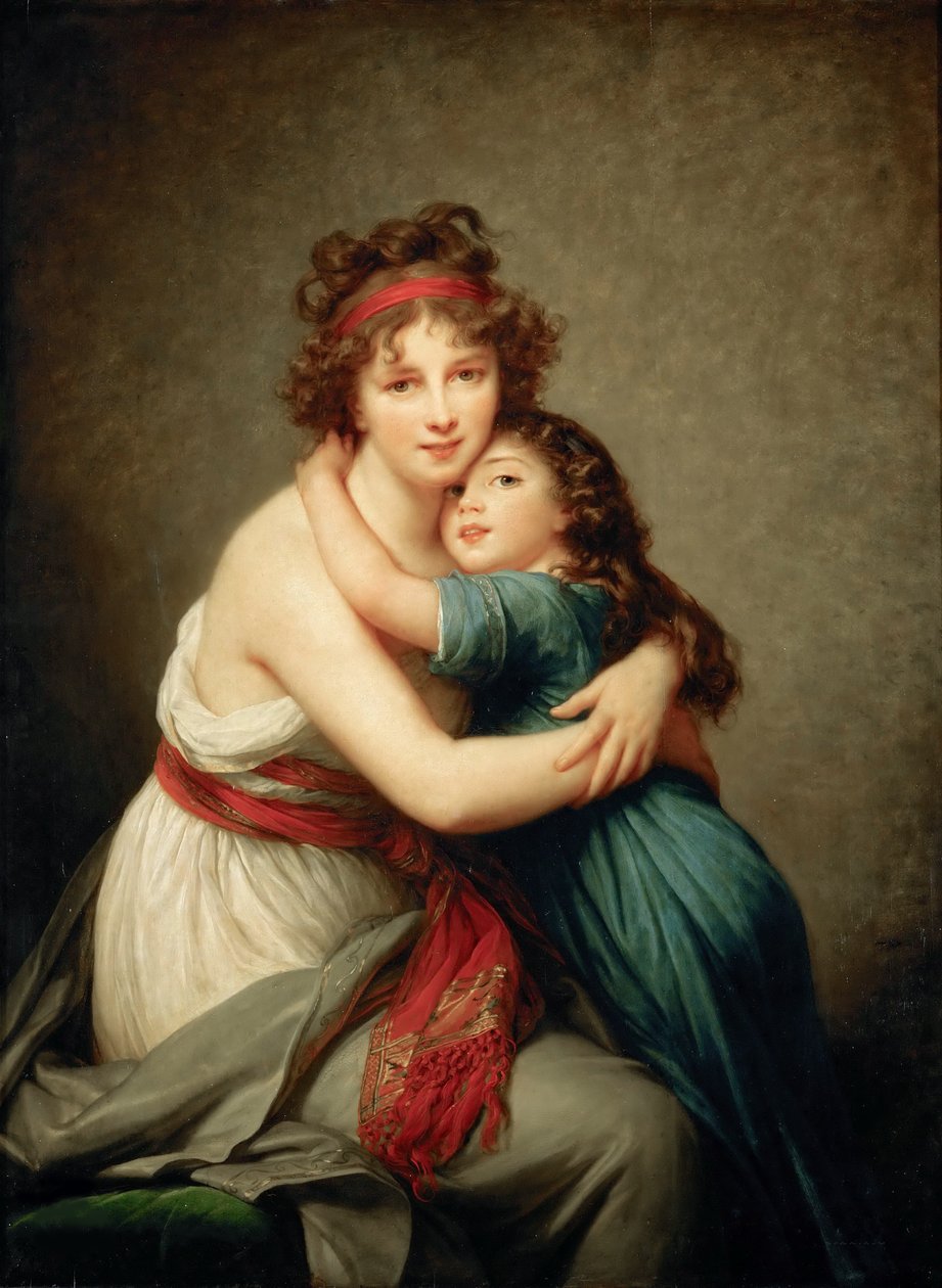 Autoportrét s její dcerou, Julie, c. 1789. od Elisabeth Louise Vigee Lebrun