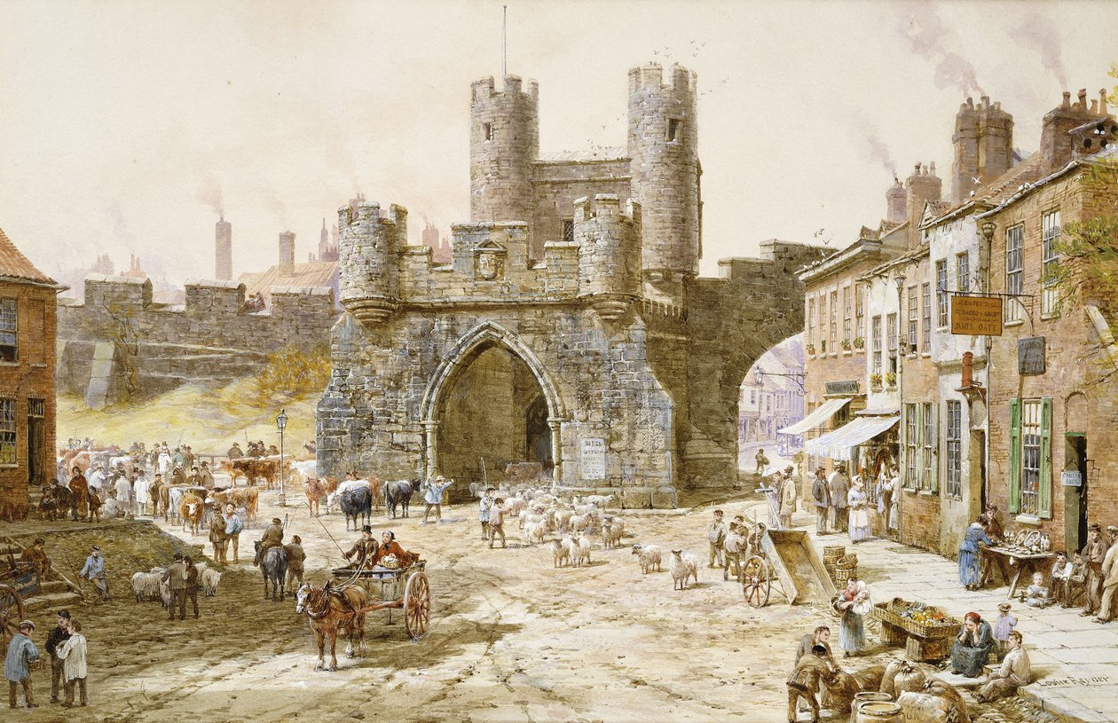 Walgate Bar, York, od Louise Ingram Rayner