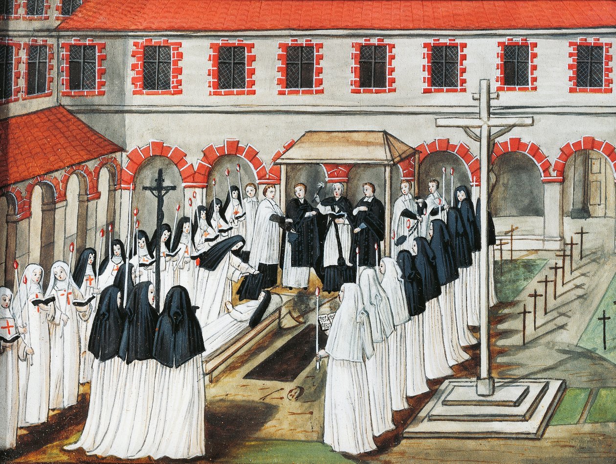 Port-Royal des Champs Abbey, Pohřeb jeptišky od Louise Magdeleine Hortemels