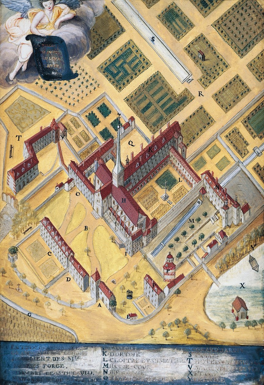 Port-Royal des Champs Abbey, celkový pohled, Louise-Magdeleine Hortemels (1688-1767), Francie od Louise Magdeleine Hortemels