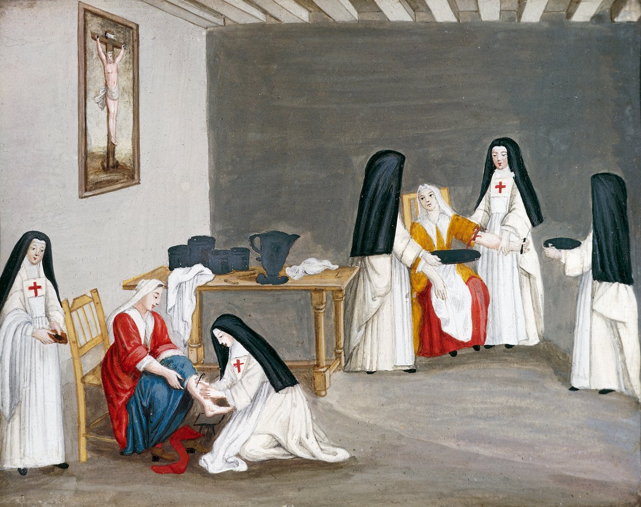 Port-Royal des Champs Abbey, sestry pečující o nemocné, Louise-Magdeleine Hortemels (1688-1767), Francie od Louise Magdeleine Hortemels