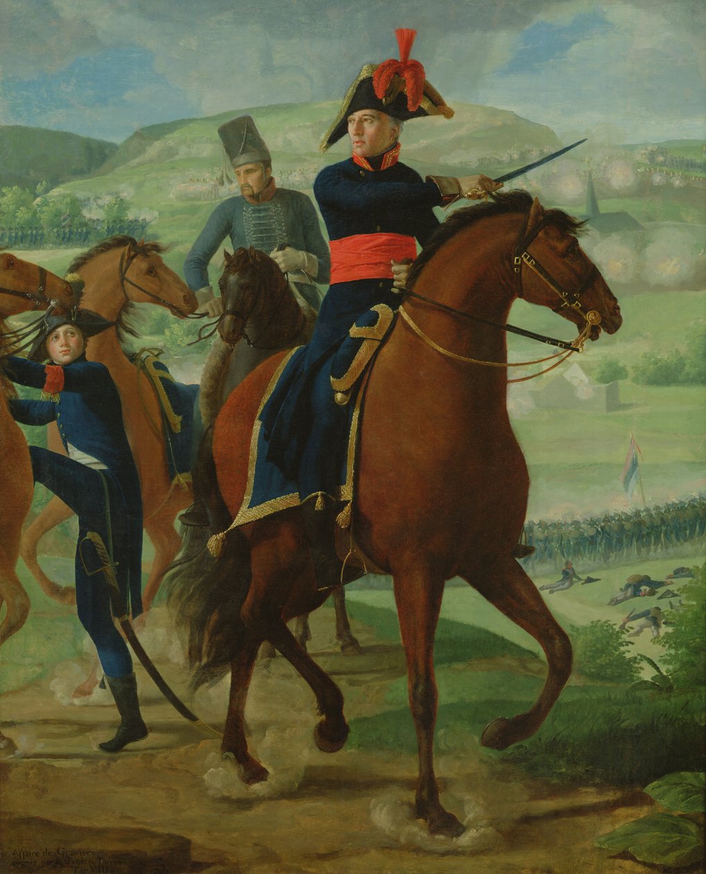 Generál Louis Marie Turreau de Garambouville (1756-1816) v aféře Gravieres, 1800 (viz také 192172) od Louise Marie Jeanne Hersent