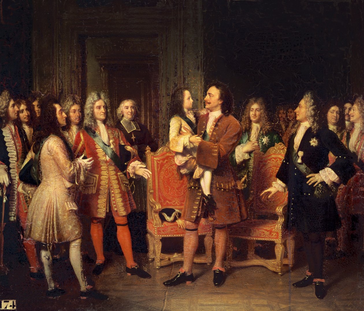 Ludvík XV (1710-74) Návštěva Petra I. (1672-1725) Velikého v l