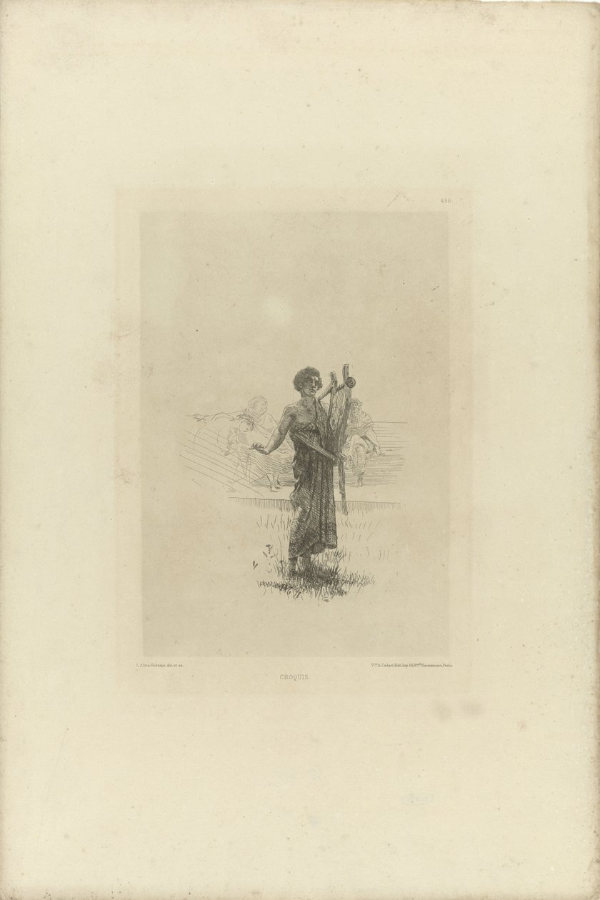 Skica pro improvizátora Croquis (název na objektu) od Lourens Alma Tadema