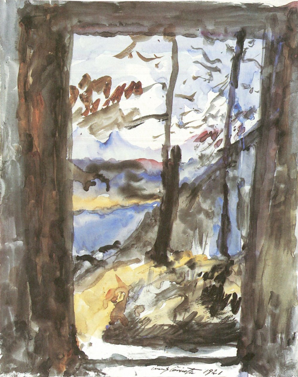Pohled na Walchensee od Lovis Corinth