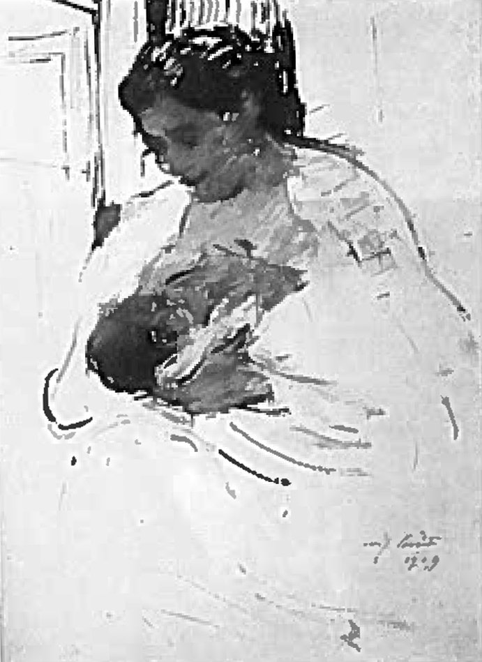 Charlotte s Wilhelminenem od Lovis Corinth