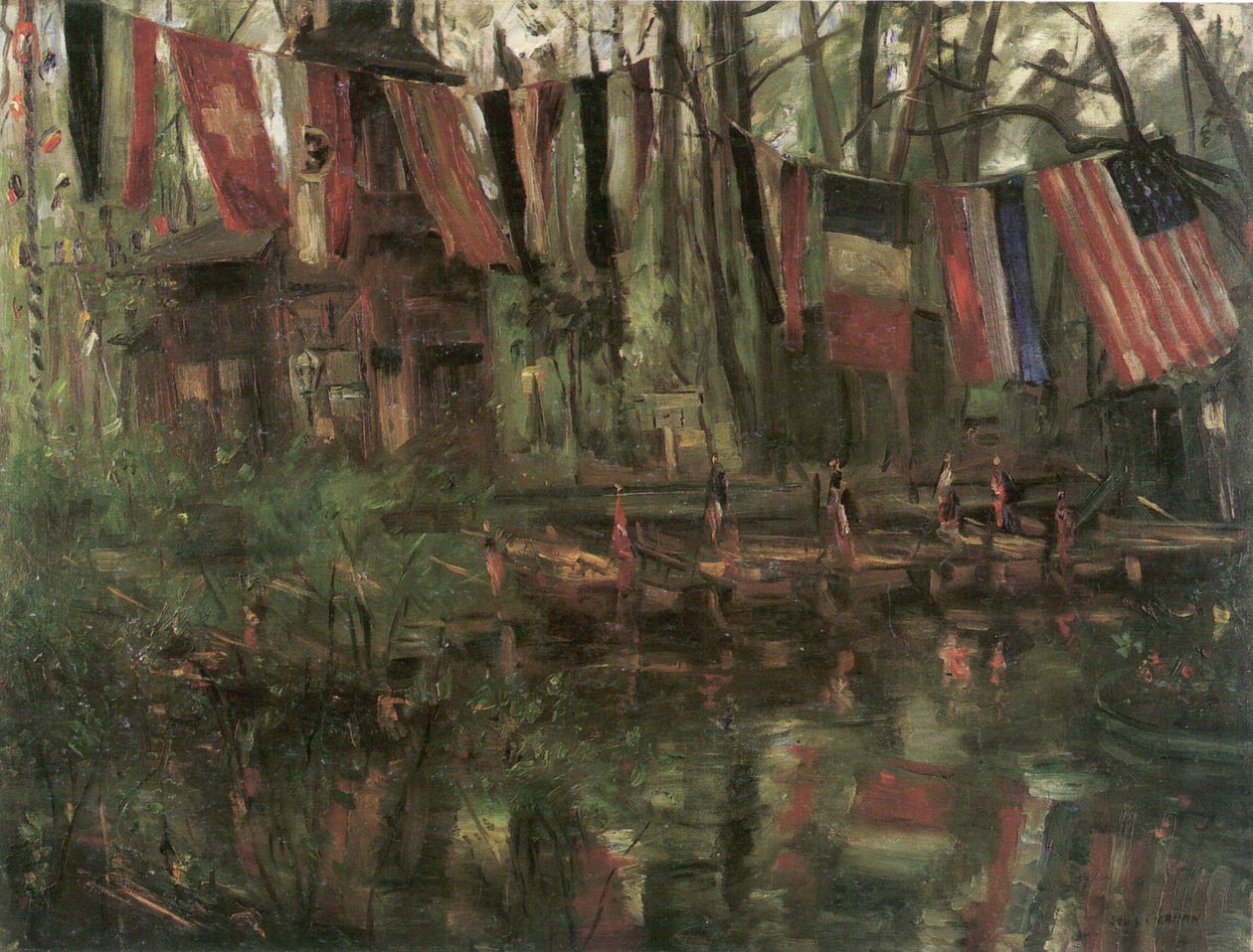Nové jezero v berlínské Tiergartenu od Lovis Corinth
