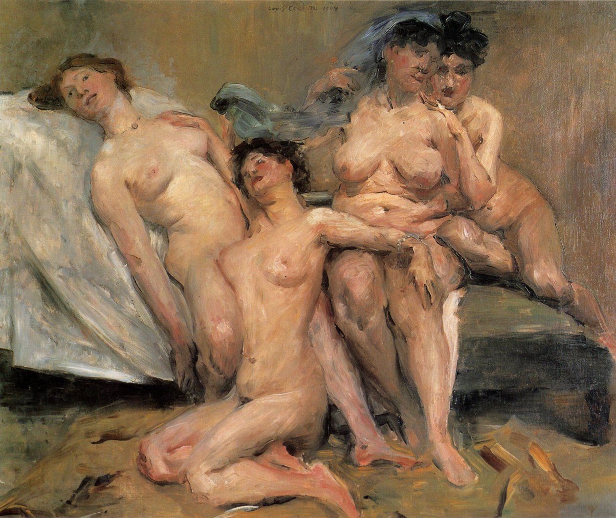 Skupina přátel žen od Lovis Corinth