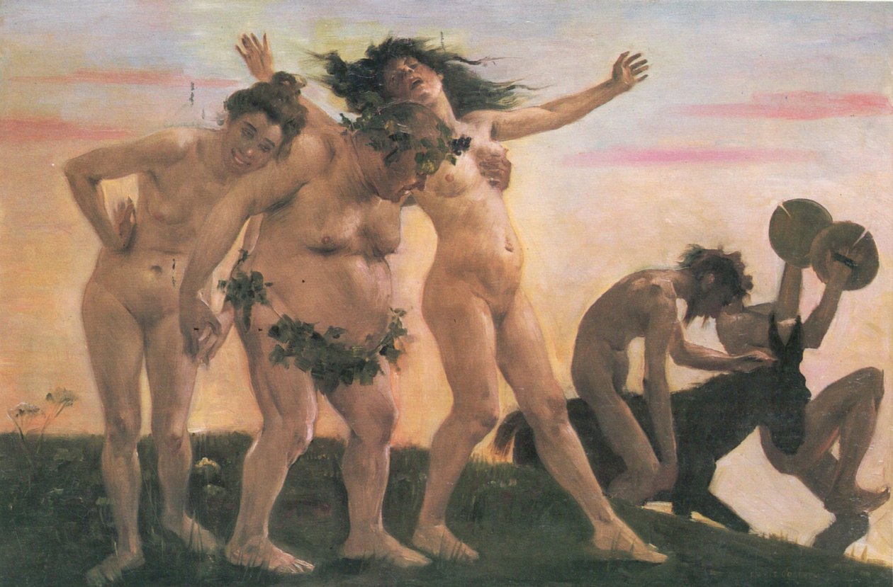 Bakchanti se vracejí domů od Lovis Corinth