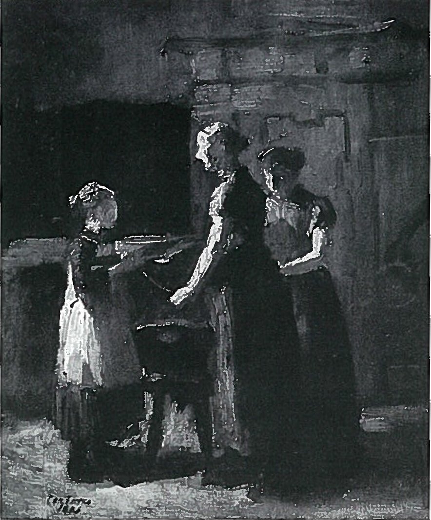 Studie v rybářském domě od Lovis Corinth