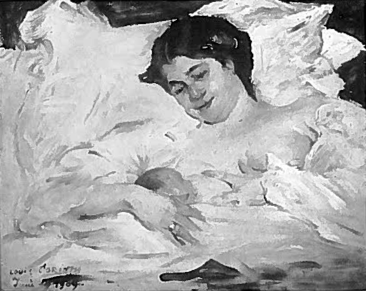 Charlotte a Wilhelminen v šestinedělí od Lovis Corinth