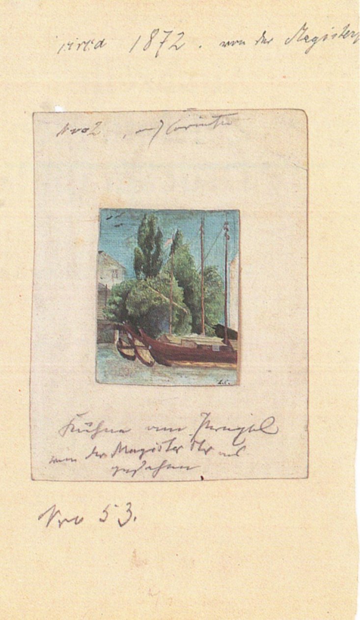 Kahne am Pregeln od Lovis Corinth