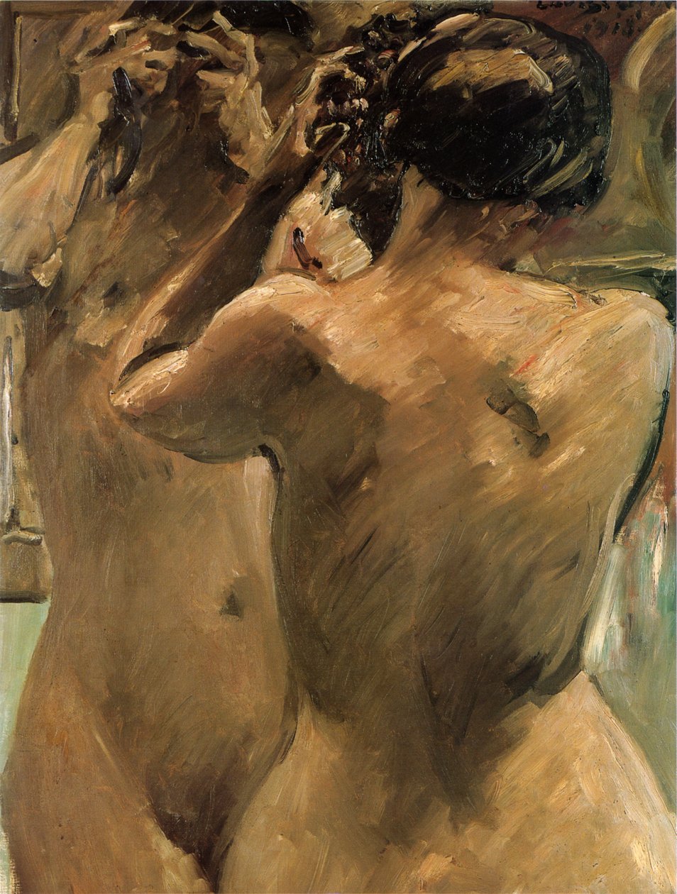 Dívka před zrcadlem od Lovis Corinth