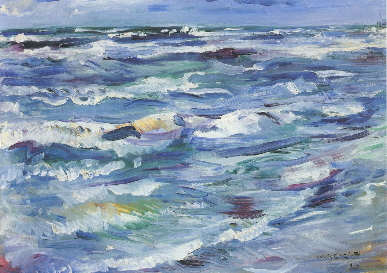 Moře v La Spezia od Lovis Corinth
