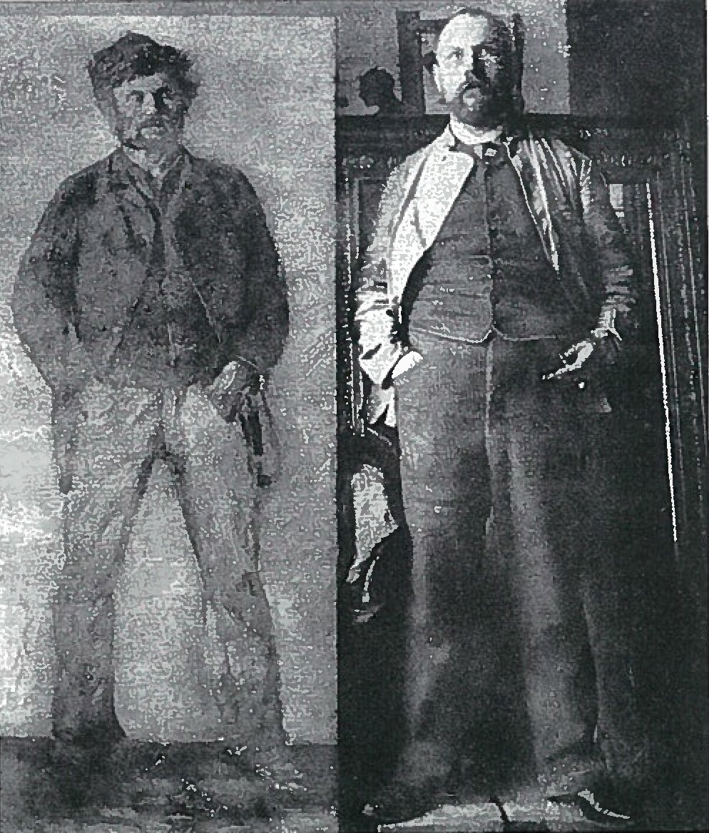 Portrét mladého muže; zrekonstruováno ze studiové fotografie z roku 1889 od Lovis Corinth