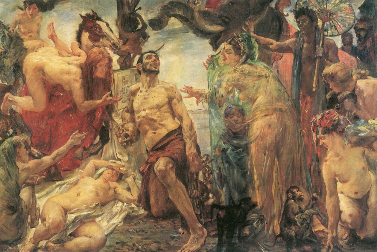 Temptation of St. Anthony after Gustave Flaubertn English: The Temptation of St Anthony after Gustave Flaubertn od Lovis Corinth