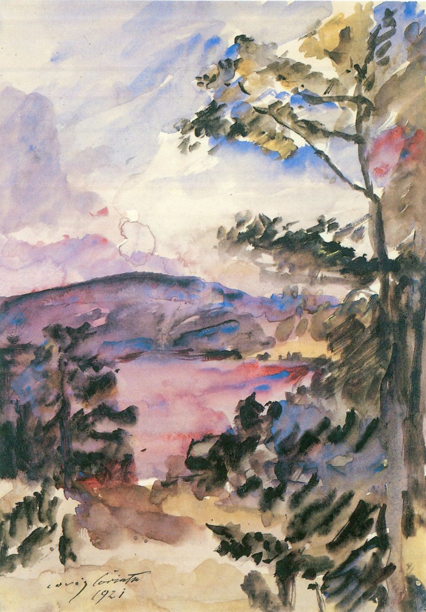 Walchensee, večerní nálada od Lovis Corinth