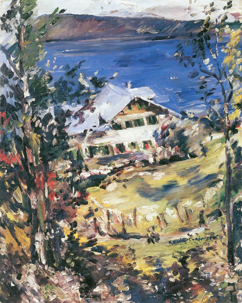 Walchensee, venkovský dům s umývárnami od Lovis Corinth