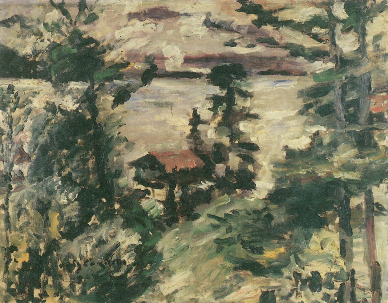 Walchensee, ranní mlhy od Lovis Corinth