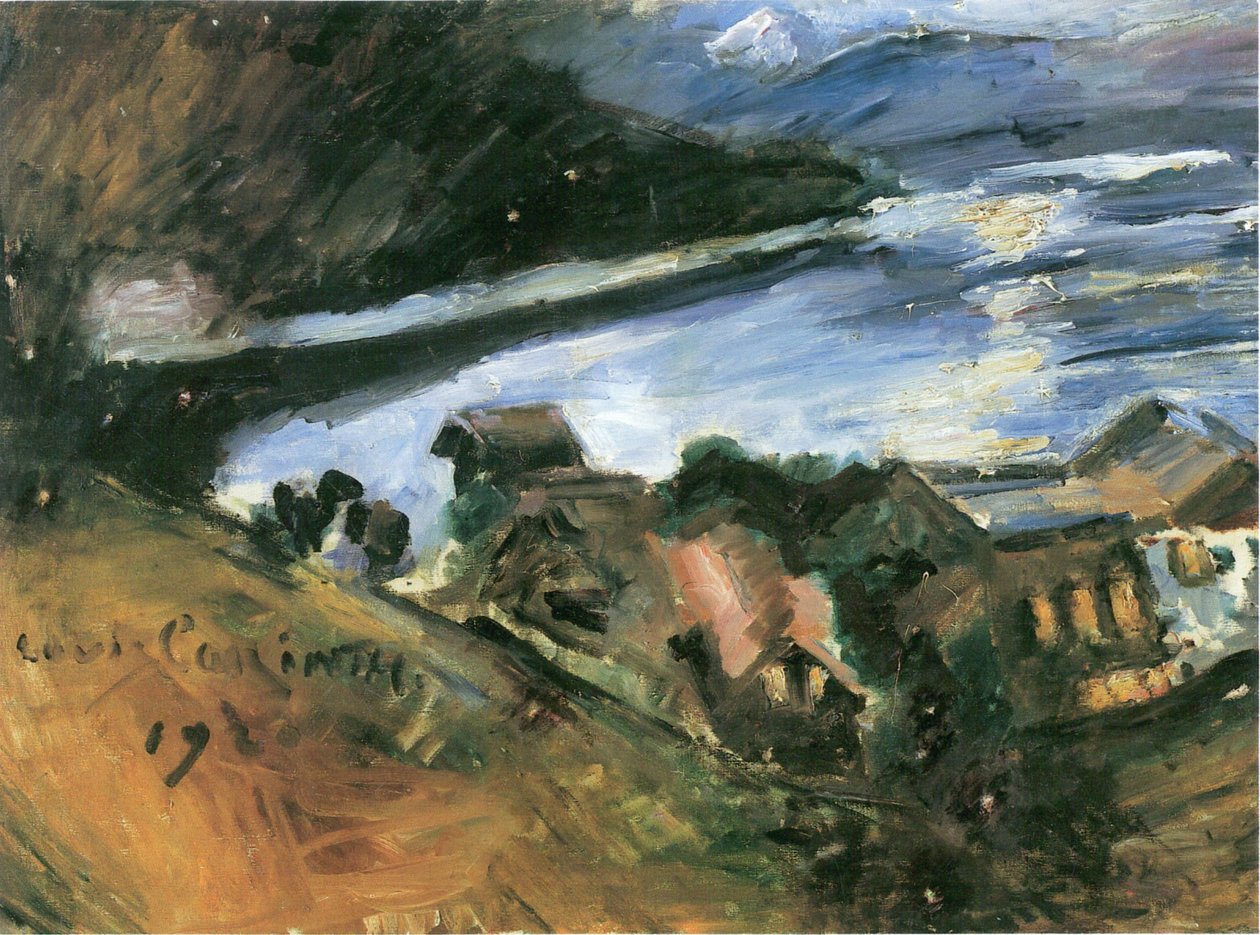 Walchensee za svitu měsíce od Lovis Corinth