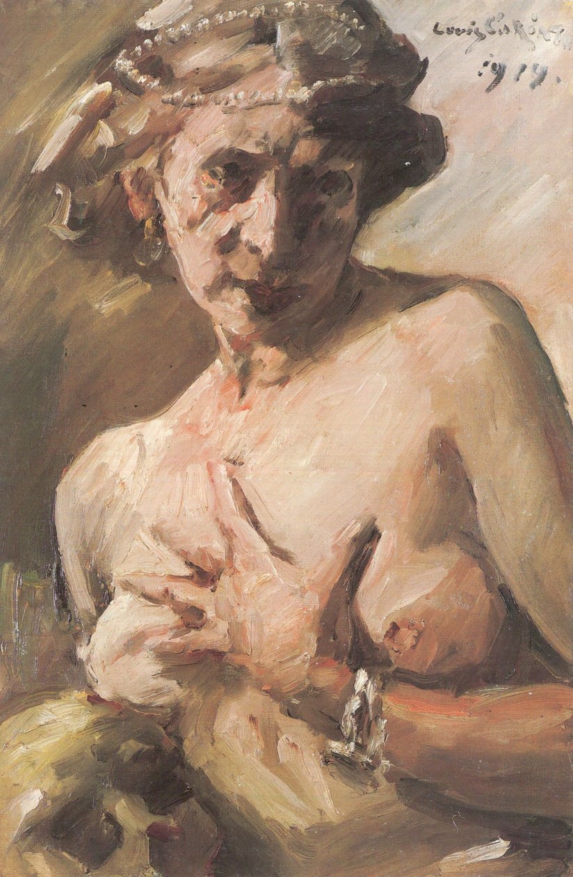 Magdalena s perlami ve vlasech od Lovis Corinth