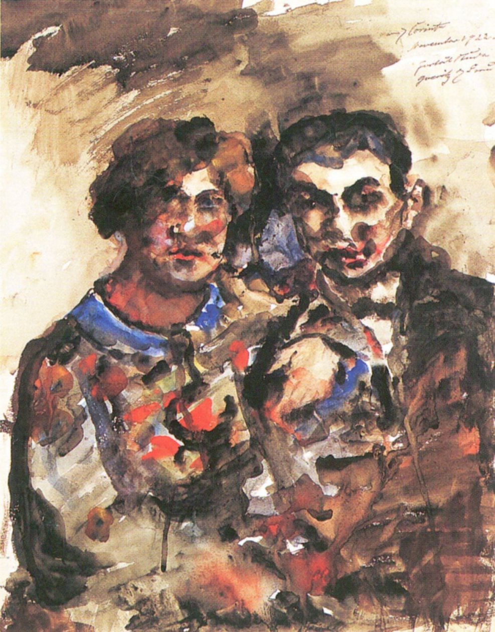 Portrétní studie Ericha Goeritze a jeho manželky od Lovis Corinth