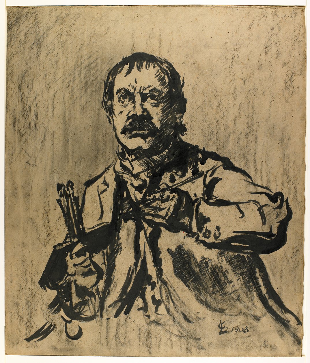 Autoportrét, 1908 od Lovis Corinth