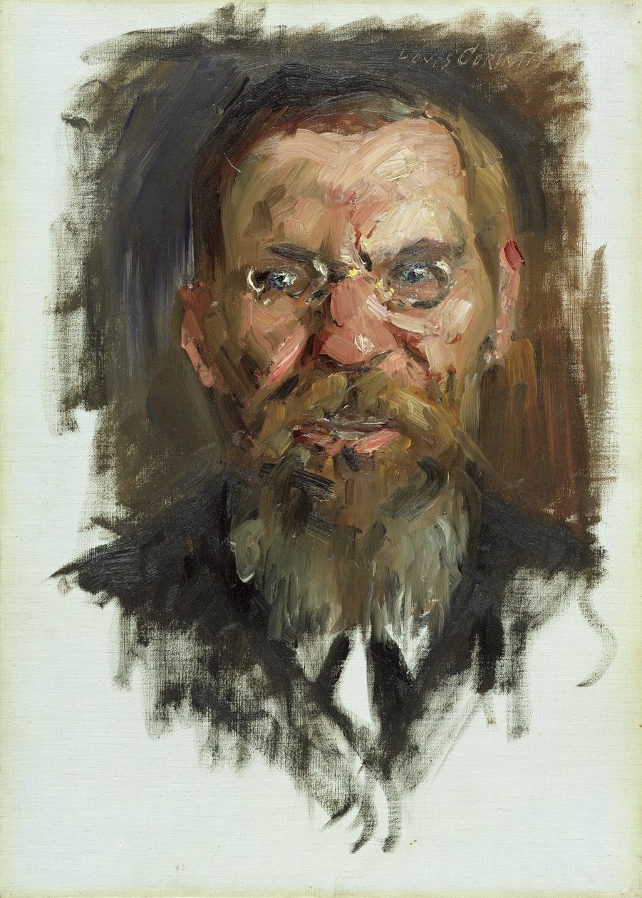 Studie k portrétu profesora Dr. Eduarda Meyera, 1910 od Lovis Corinth