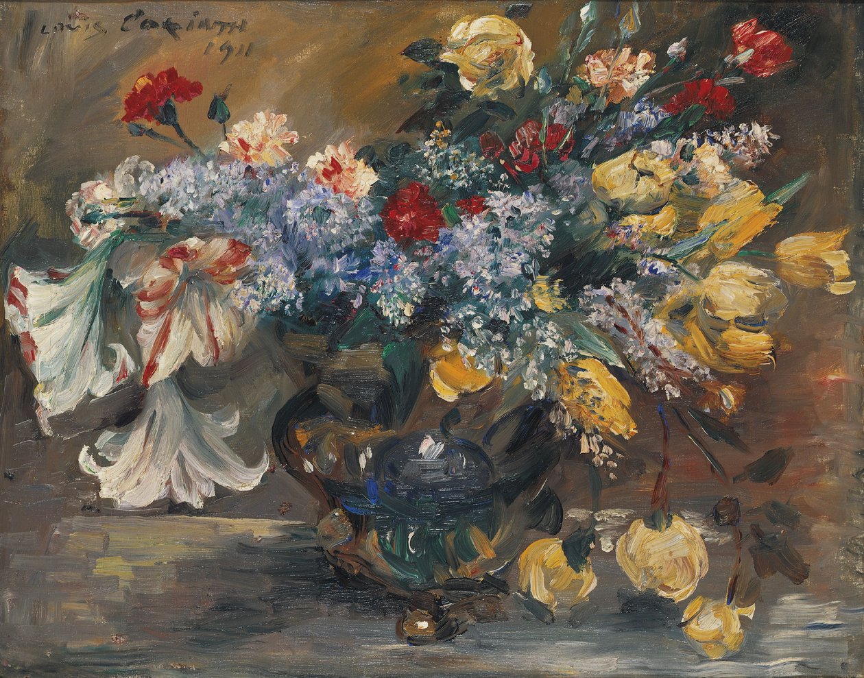 Kytice květin od Lovis (1858-1925) Corinth