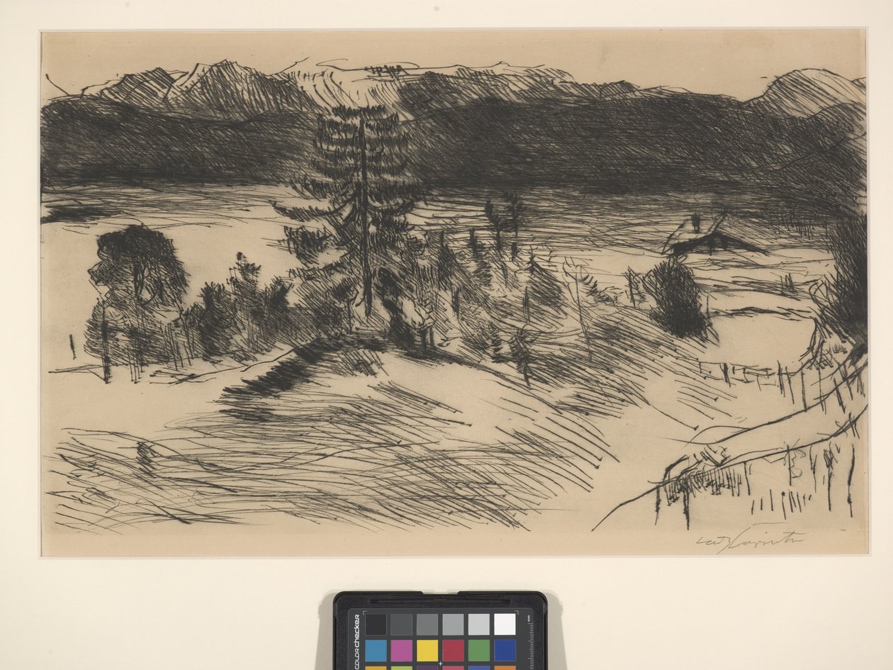 Velký Walchenzee (leptání a dypoint) od Lovis (1858 1925) Corinth