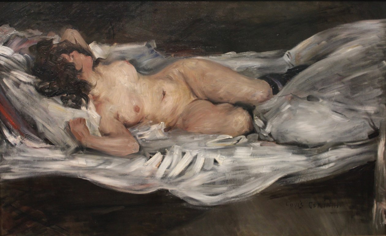 Ležící ženský akt od Lovis (1858 1925) Corinth