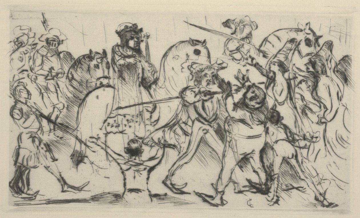 Korunovace Jindřicha V. (Kronung Heinrichs V) od Lovis  Corinth