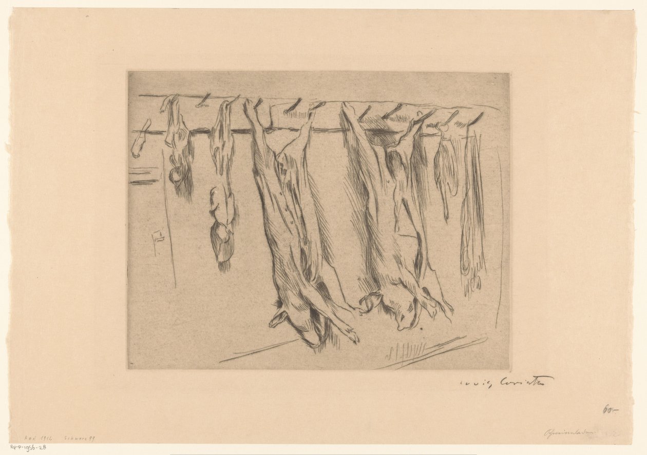 poražená prasata od Lovis Corinth (signed by artist)