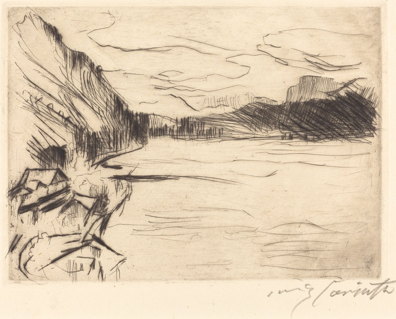 Am Walchensee (na Walchen Lake) od Lovis Corinth