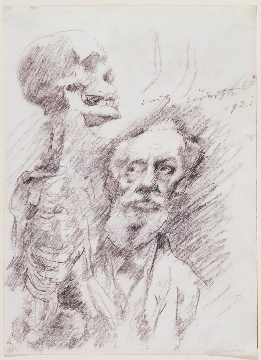 Anatom se skeletou od Lovis Corinth