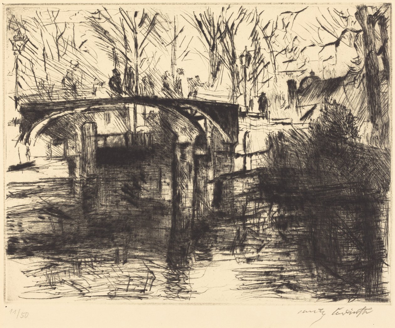 Z Tiergartenu od Lovis Corinth