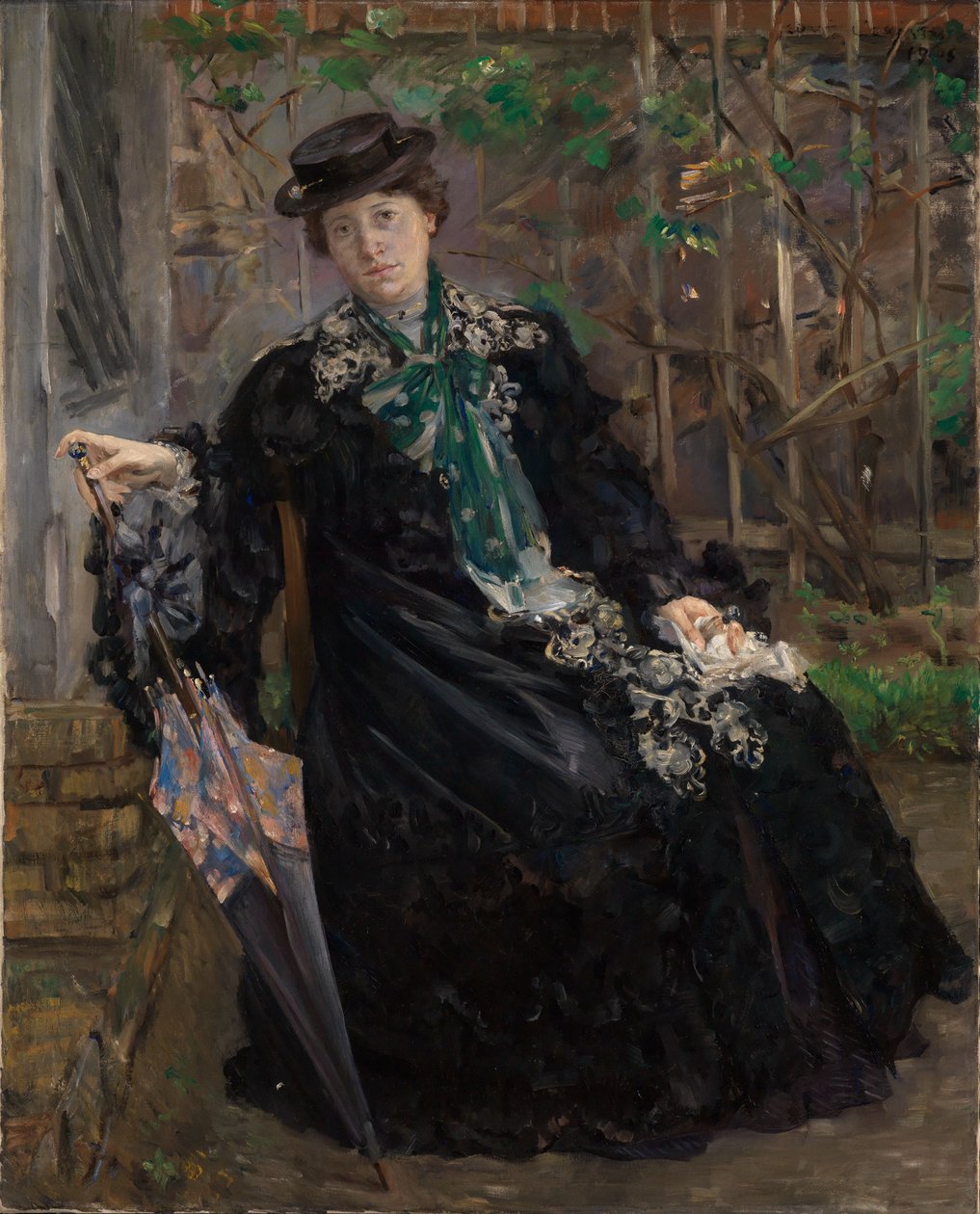 Portrét paní Charlotte Berend-Corinthové v zahradě od Lovis Corinth