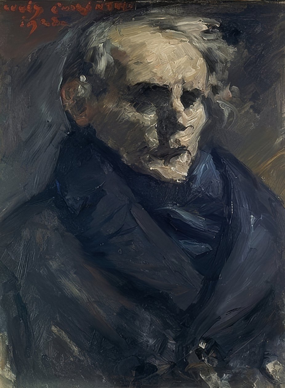 Portrét malíře Bernta Grönvolda. 1923 od Lovis Corinth