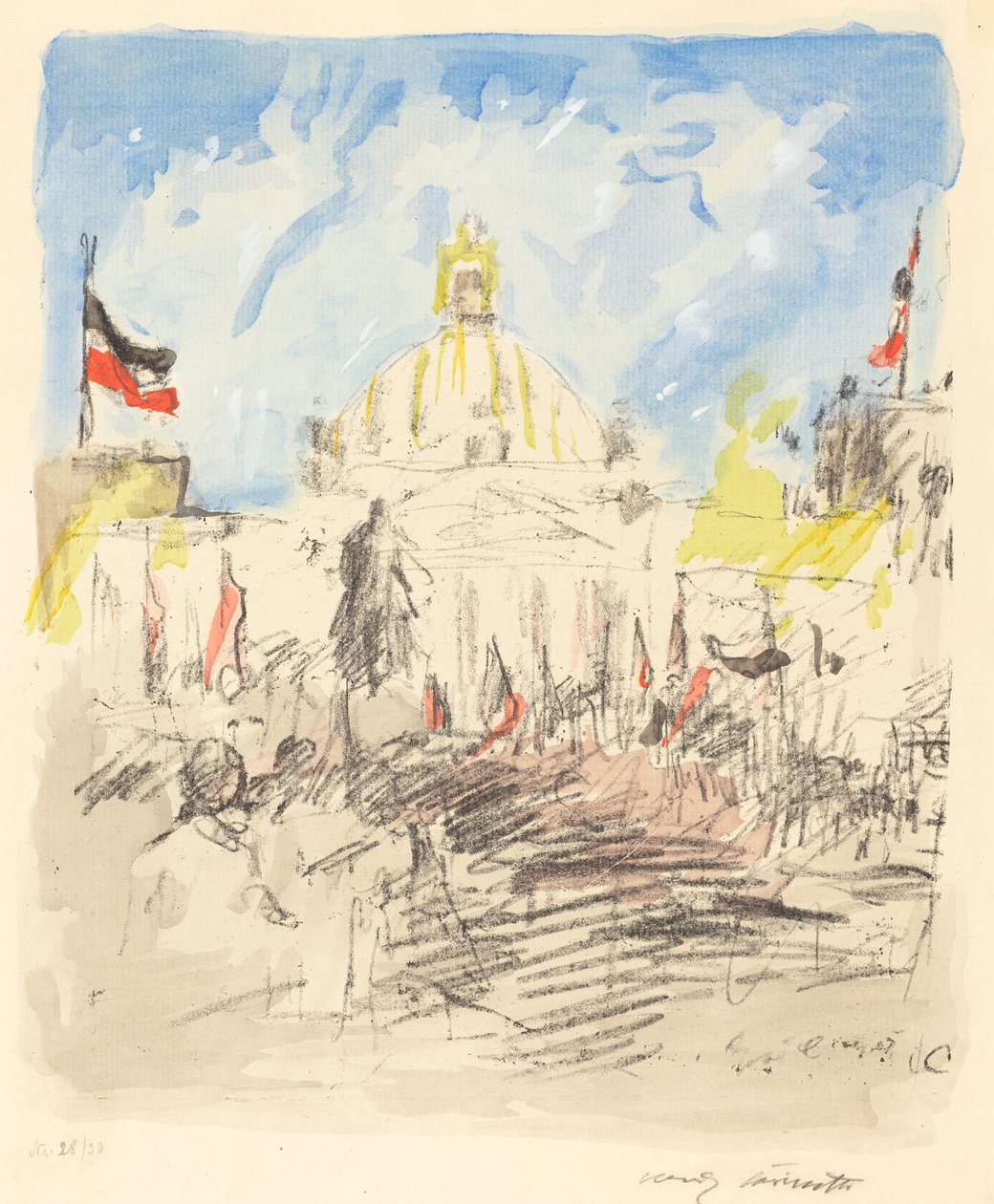 Bismarckfeier (oslava pro Bismarcka) od Lovis Corinth
