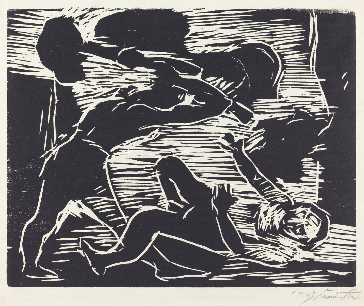 Bratrovražda Kaina a Abela, 1919. od Lovis Corinth