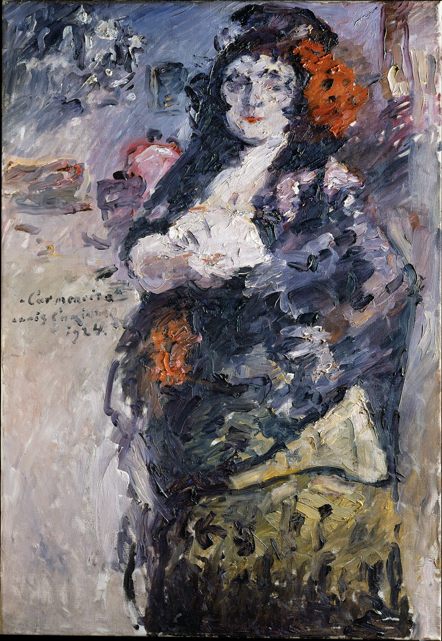 „Carmencita“, portrét Charlotte Berend-Corinth ve španělském kroji od Lovis Corinth
