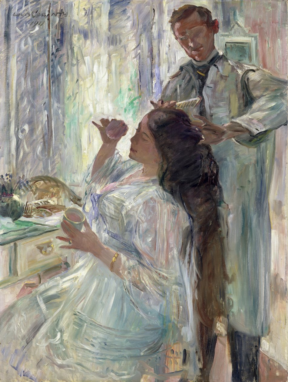 Charlotte Corinth u svého toaletního stolku, 1911 od Lovis Corinth