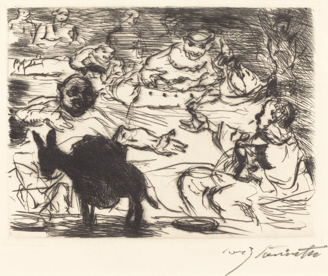 Gastmahl z Trimalchia: pl. V Banket Trimalchio: pl. V, 1919. od Lovis Corinth