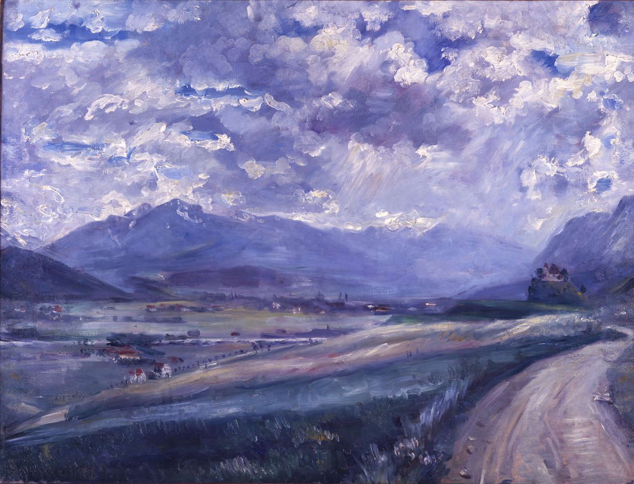 Údolí Innu u Thauru. Innsbruck od Lovis Corinth