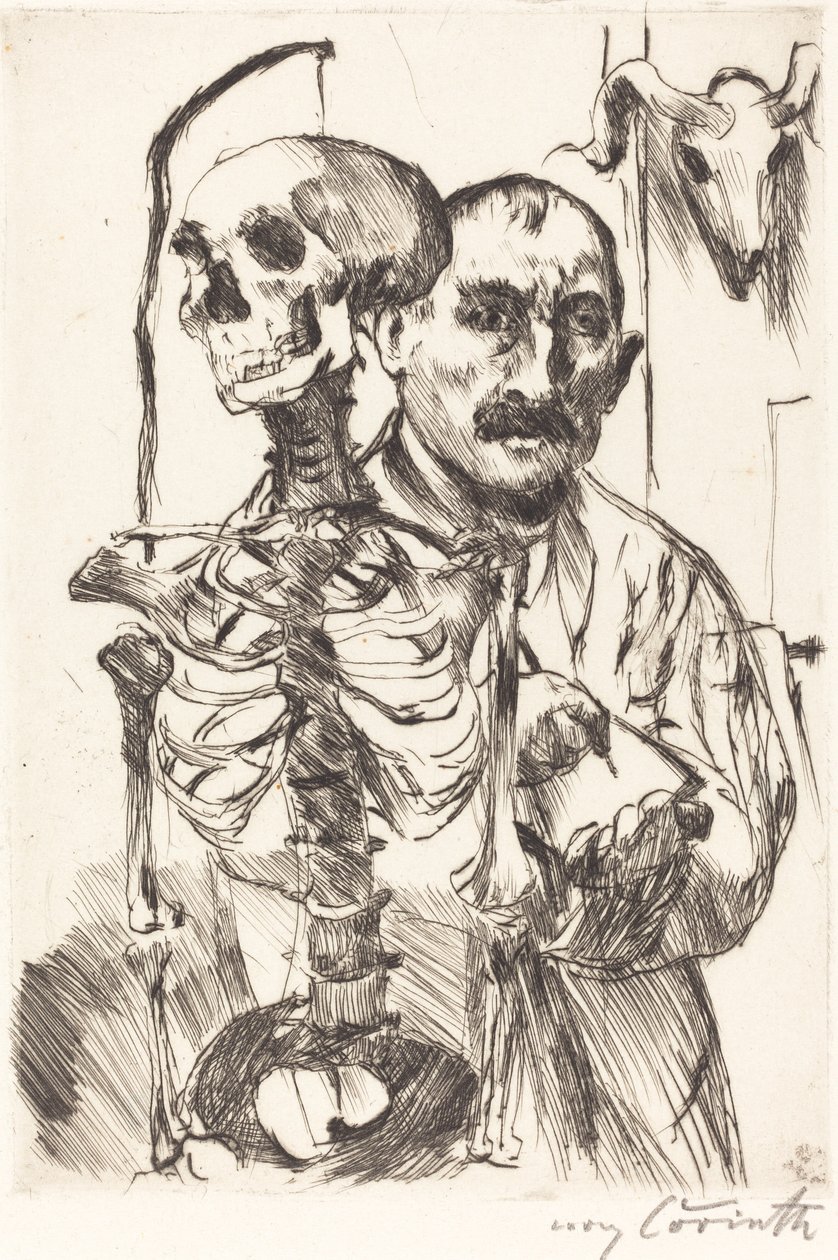 Umělec a smrt II od Lovis Corinth